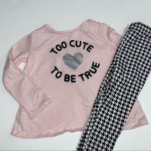 Pink long sleeve with leggings